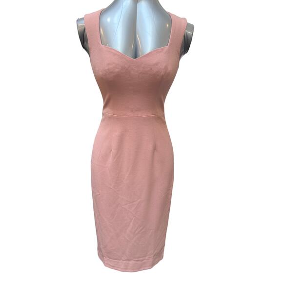 Dress the Population Dresses & Skirts - Dress The Population Elle Sweetheart Sheath Midi Dress Pink Womens Size S Small